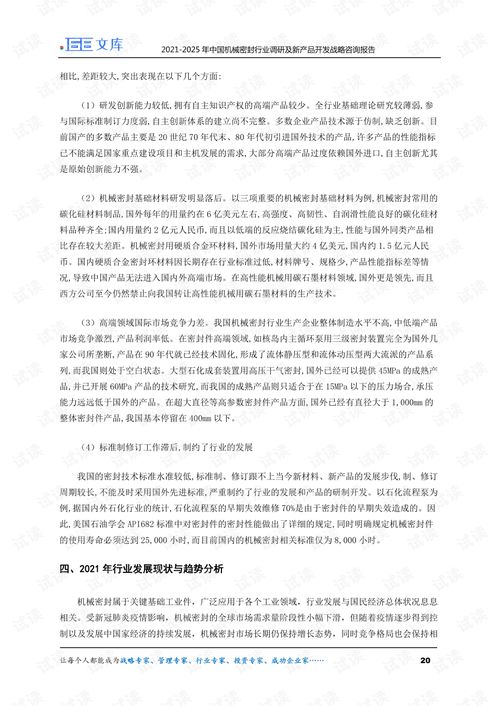 2021 2025年中国机械密封行业调研及新产品开发战略咨询报告.pdf